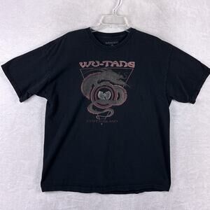 VTG Wu-Tang Clan Tshirt Mens XL Black Staten Island Gold Dragon Hip Hop Y2K